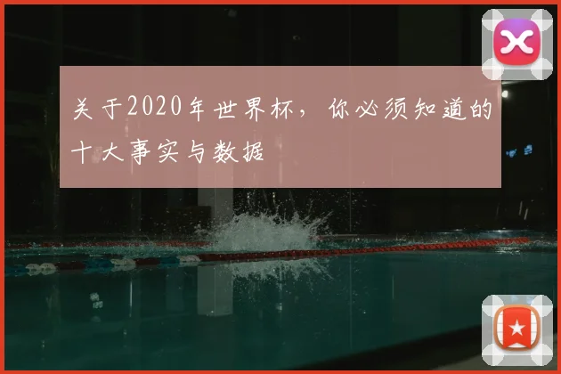 关于2020年世界杯,你必须知道的十大事实与数据